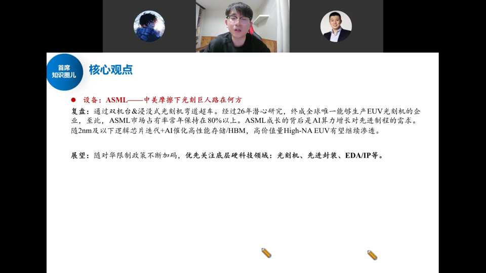 核心观点：设备ASML——中美摩擦下光刻巨人路在何方，双工位浸没式光刻机26年潜心研究