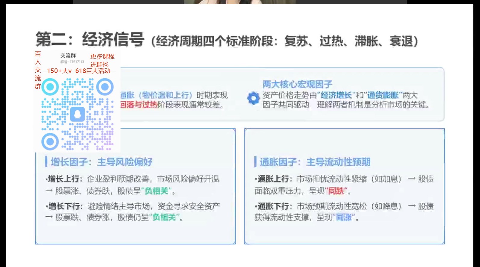 第二：经济信号